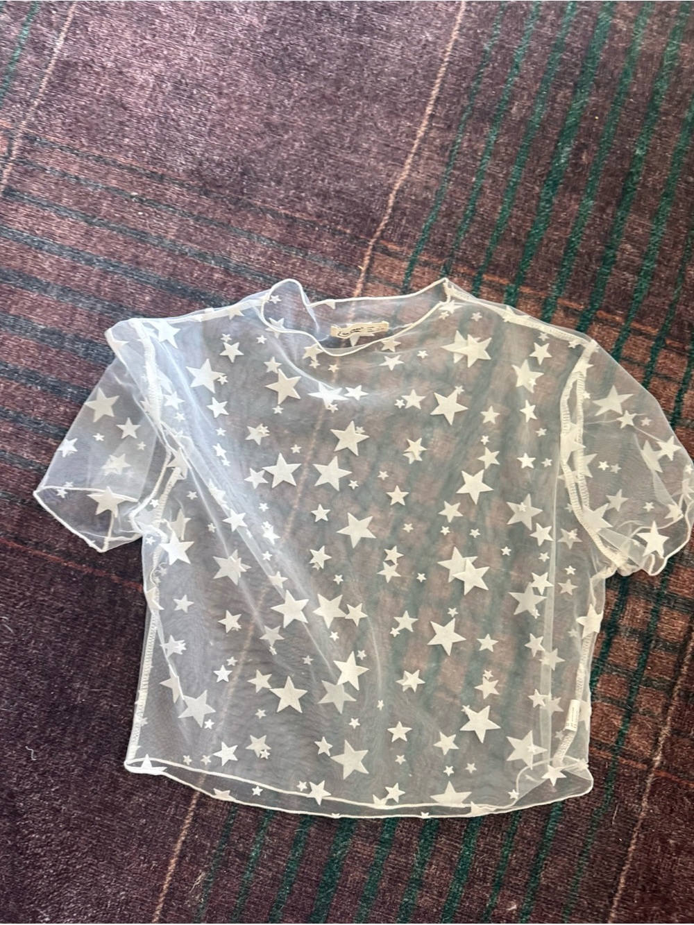 White mesh going out top ✨